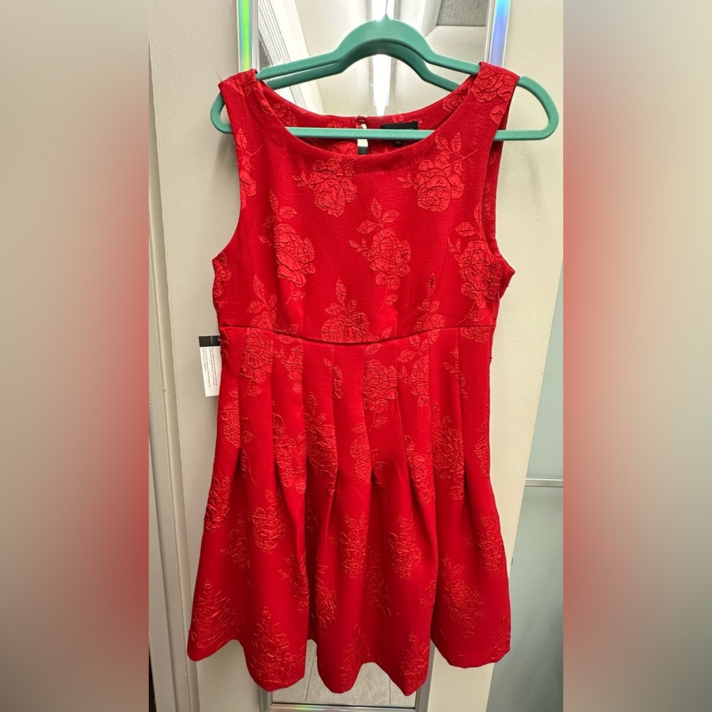 Never worn LovPosh Red Rose Dress with peekaboo back.